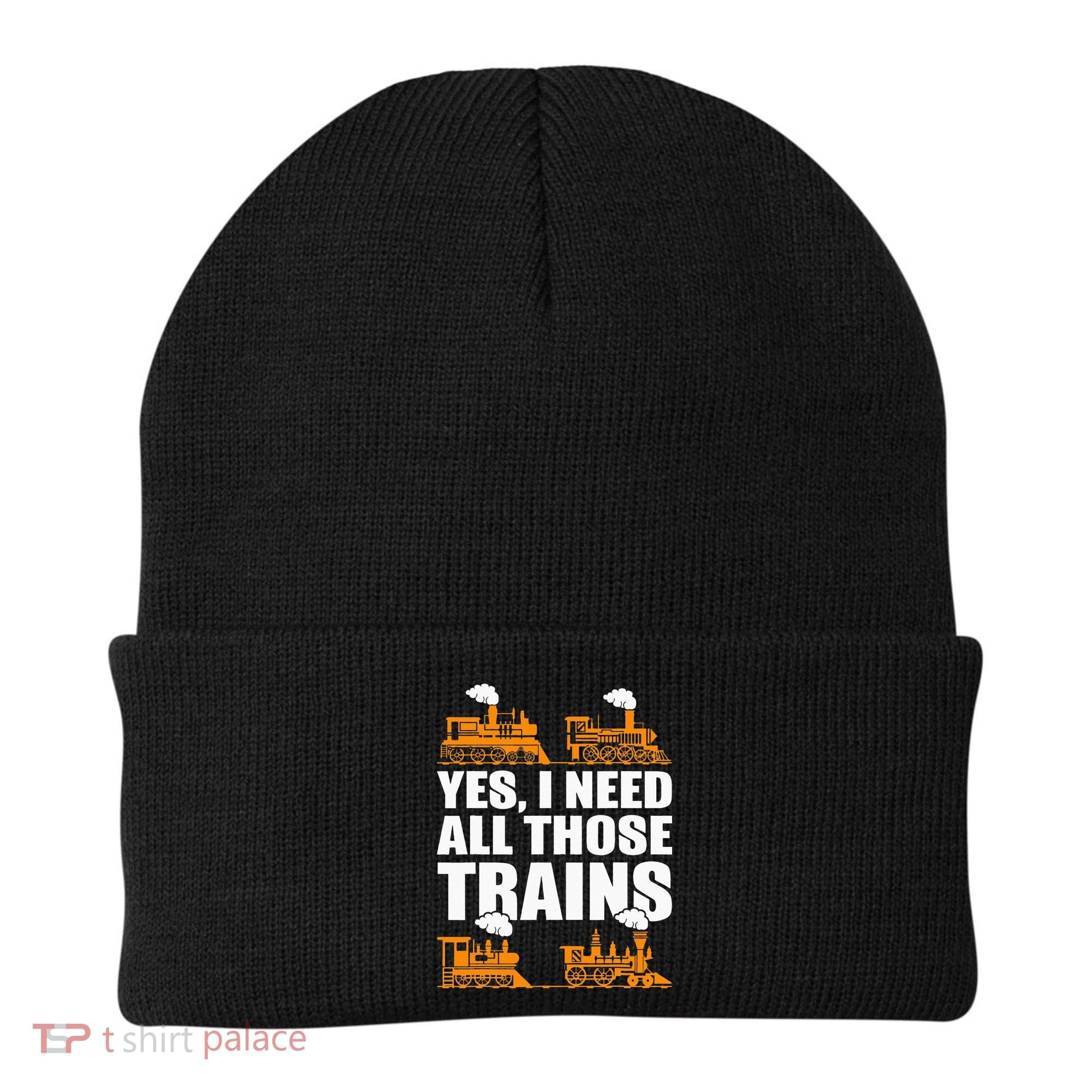 Train Collector Funny Model Train Beanie