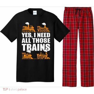 Train Collector Funny Model Train Pajama Set
