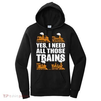 Train Collector Funny Model Train Women's Hoodie