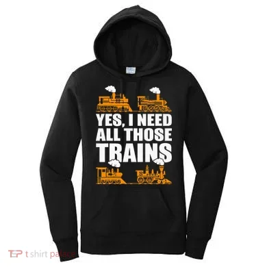 Train Collector Funny Model Train Women's Hoodie