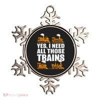 Train Collector Funny Model Train Ornament thumb 0