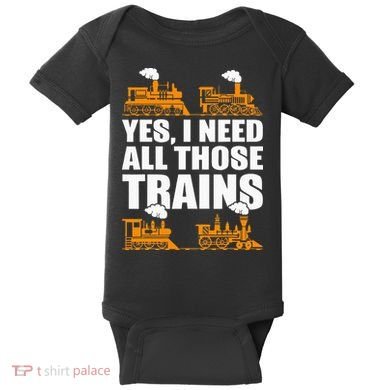 Train Collector Funny Model Train Baby Bodysuit