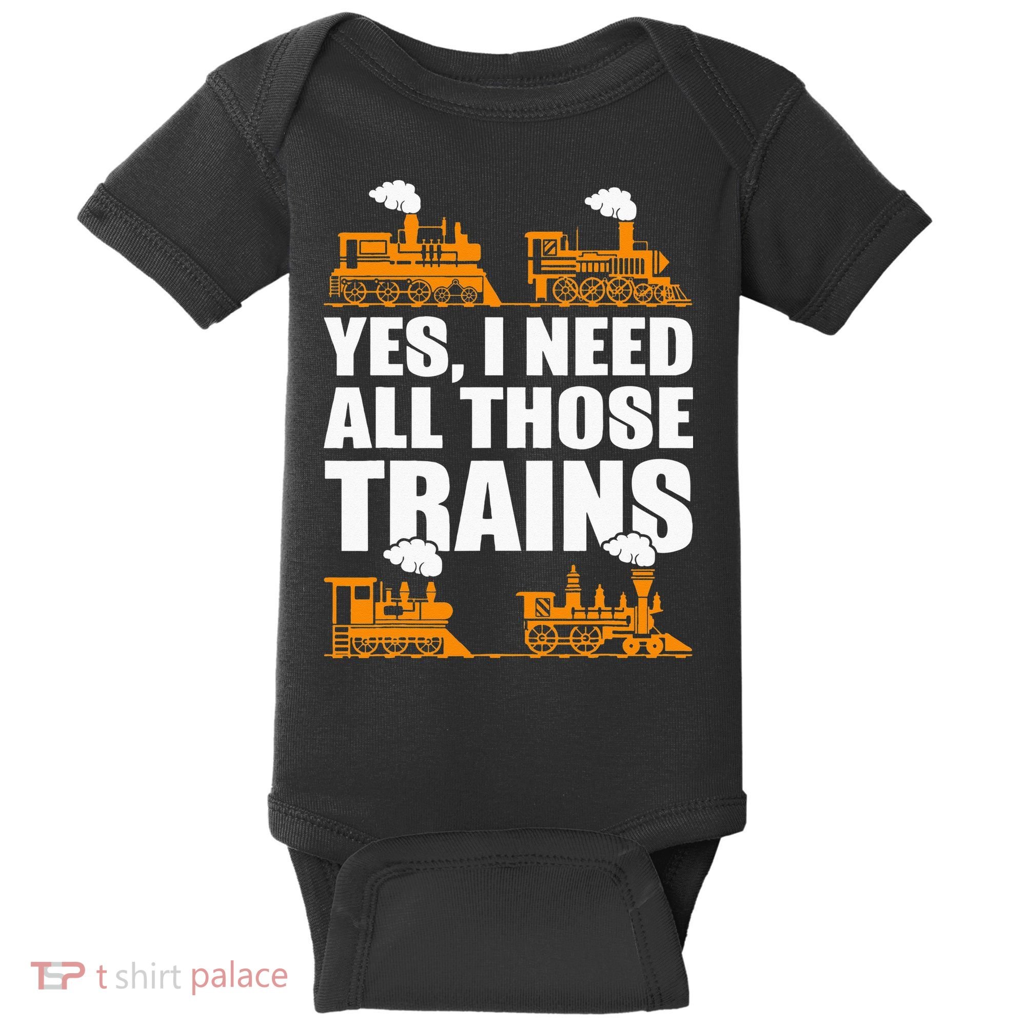 Train Collector Funny Model Train Baby Bodysuit