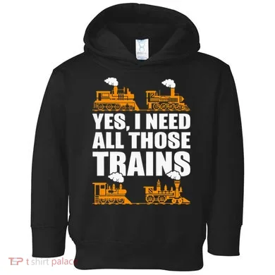 Train Collector Funny Model Train Toddler Hoodie