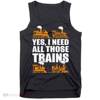 Train Collector Funny Model Train Tank Top