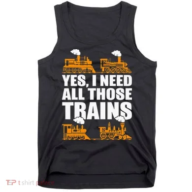 Train Collector Funny Model Train Tank Top