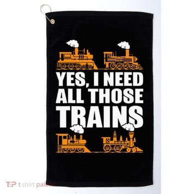 Train Collector Funny Model Train Golf Towel
