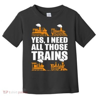 Train Collector Funny Model Train Toddler T-Shirt
