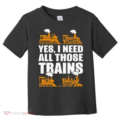 Train Collector Funny Model Train Toddler T-Shirt