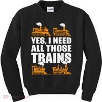 Train Collector Funny Model Train Kids Sweatshirt thumb 0