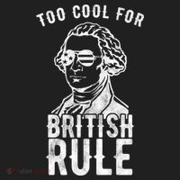 Too Cool For British Rule Usa Funny Golf Towel thumb 3