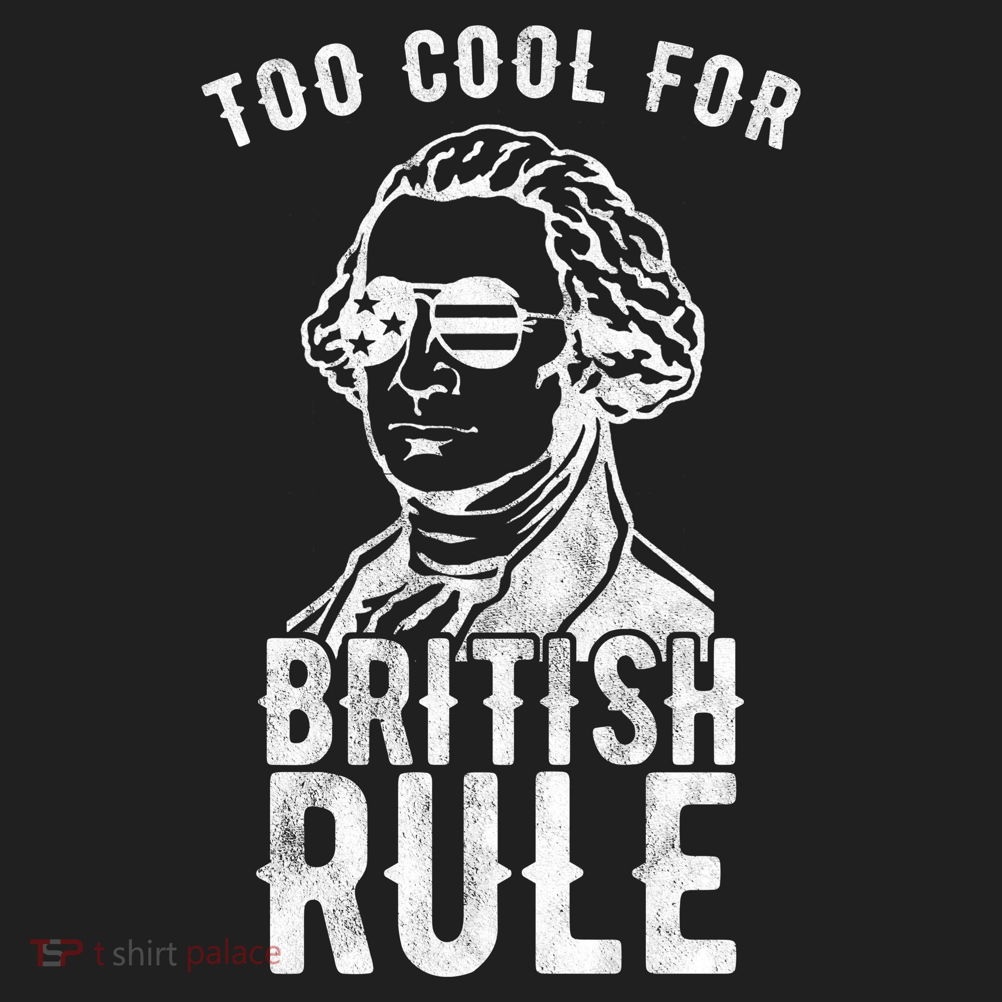 Too Cool For British Rule Usa Funny Golf Towel