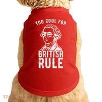 Too Cool For British Rule Usa Funny Doggie Tank thumb 0