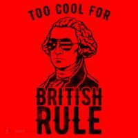 Too Cool For British Rule Usa Funny Santa Hat thumb 1