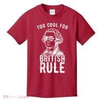 Too Cool For British Rule Usa Funny Kids T-Shirt thumb 0
