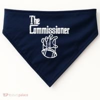 The Commissioner Fantasy Football Commish FFL USA-Made Doggie Bandana thumb 0