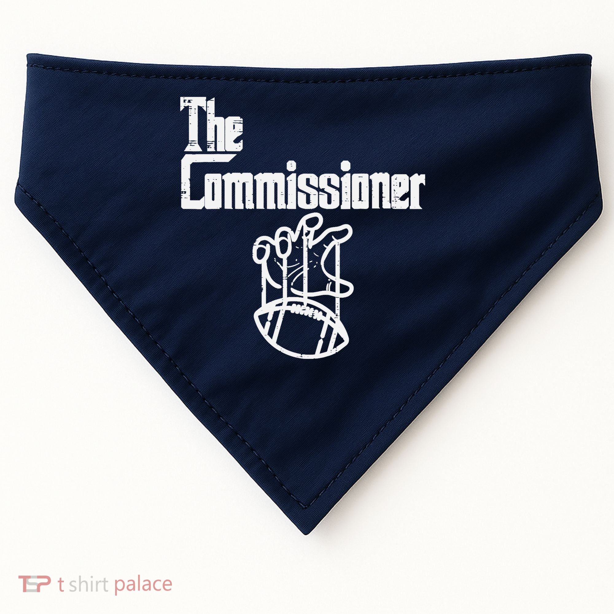 The Commissioner Fantasy Football Commish FFL USA-Made Doggie Bandana