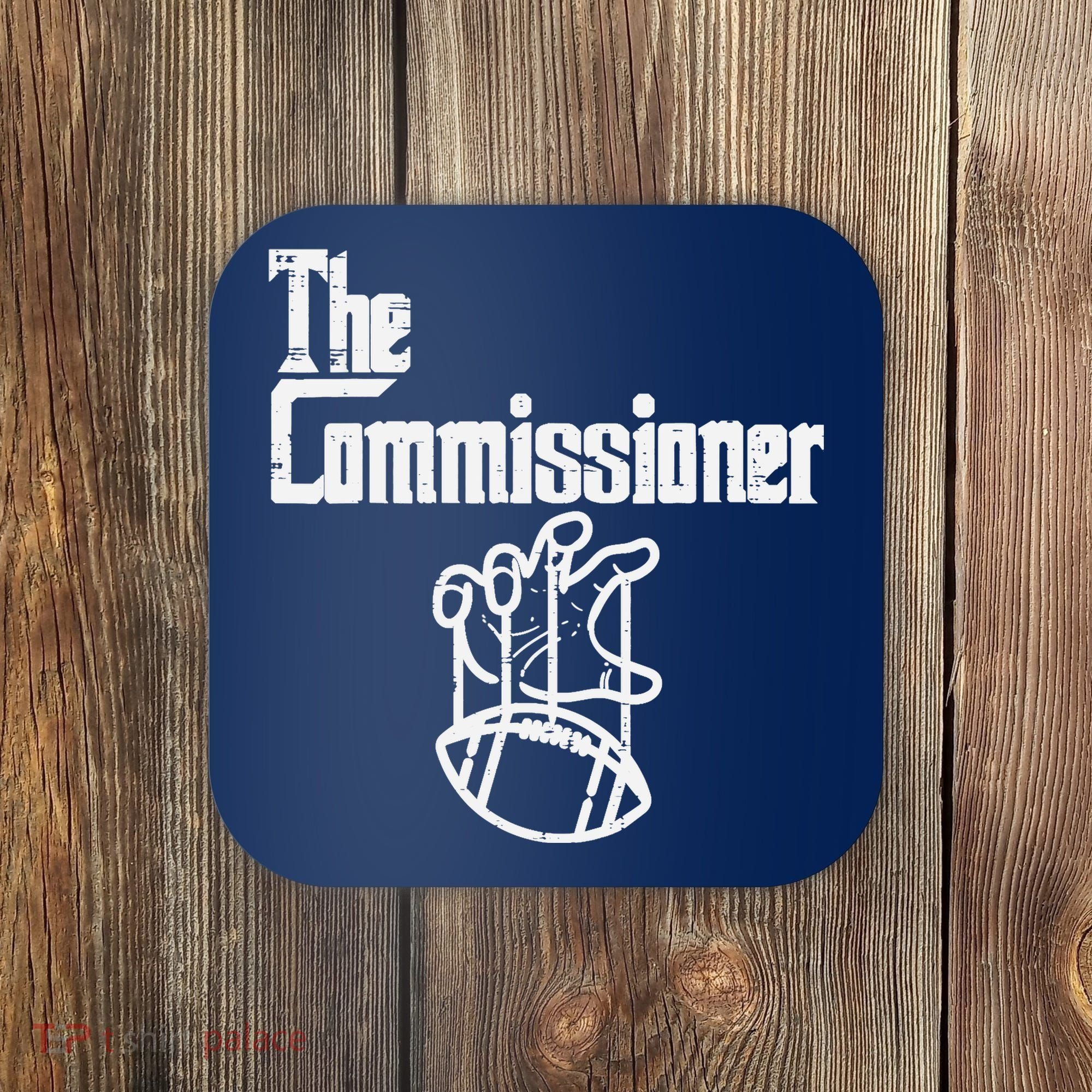 The Commissioner Fantasy Football Commish FFL Coaster