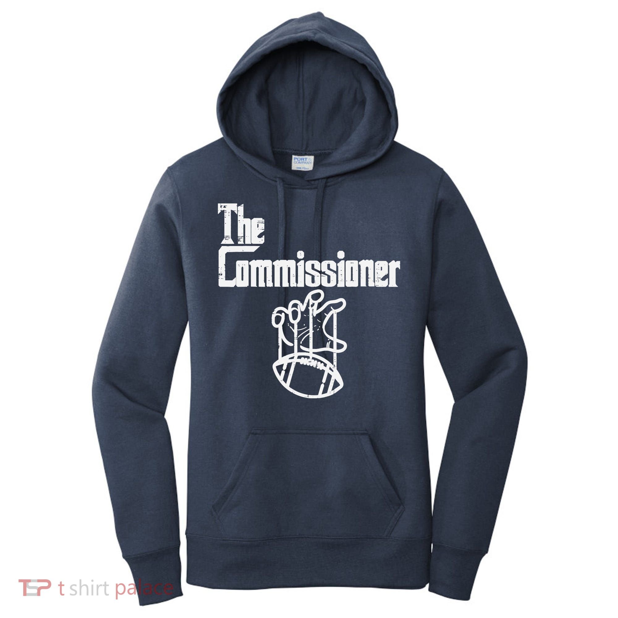 The Commissioner Fantasy Football Commish FFL Women's Hoodie