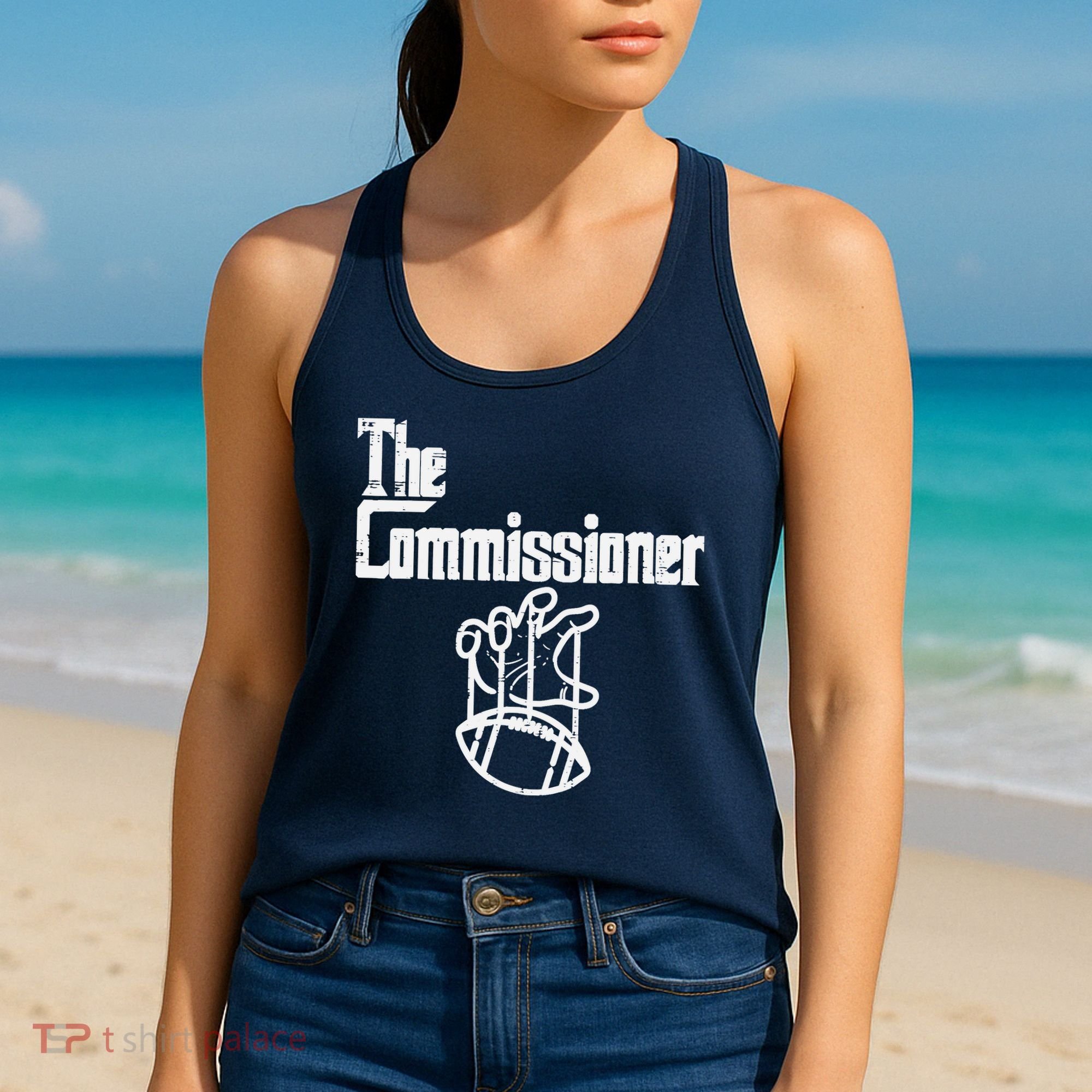 The Commissioner Fantasy Football Commish FFL Women's Tank Top