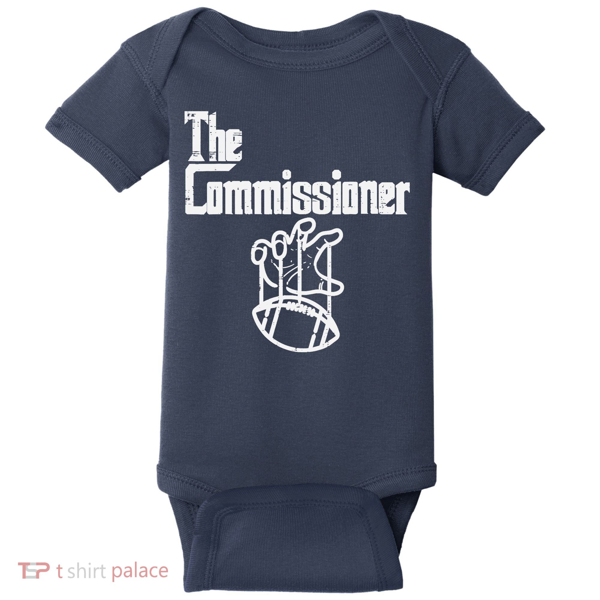 The Commissioner Fantasy Football Commish FFL Baby Bodysuit