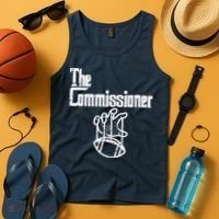 The Commissioner Fantasy Football Commish FFL Tank Top thumb 4