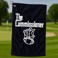 The Commissioner Fantasy Football Commish FFL Golf Towel thumb 1