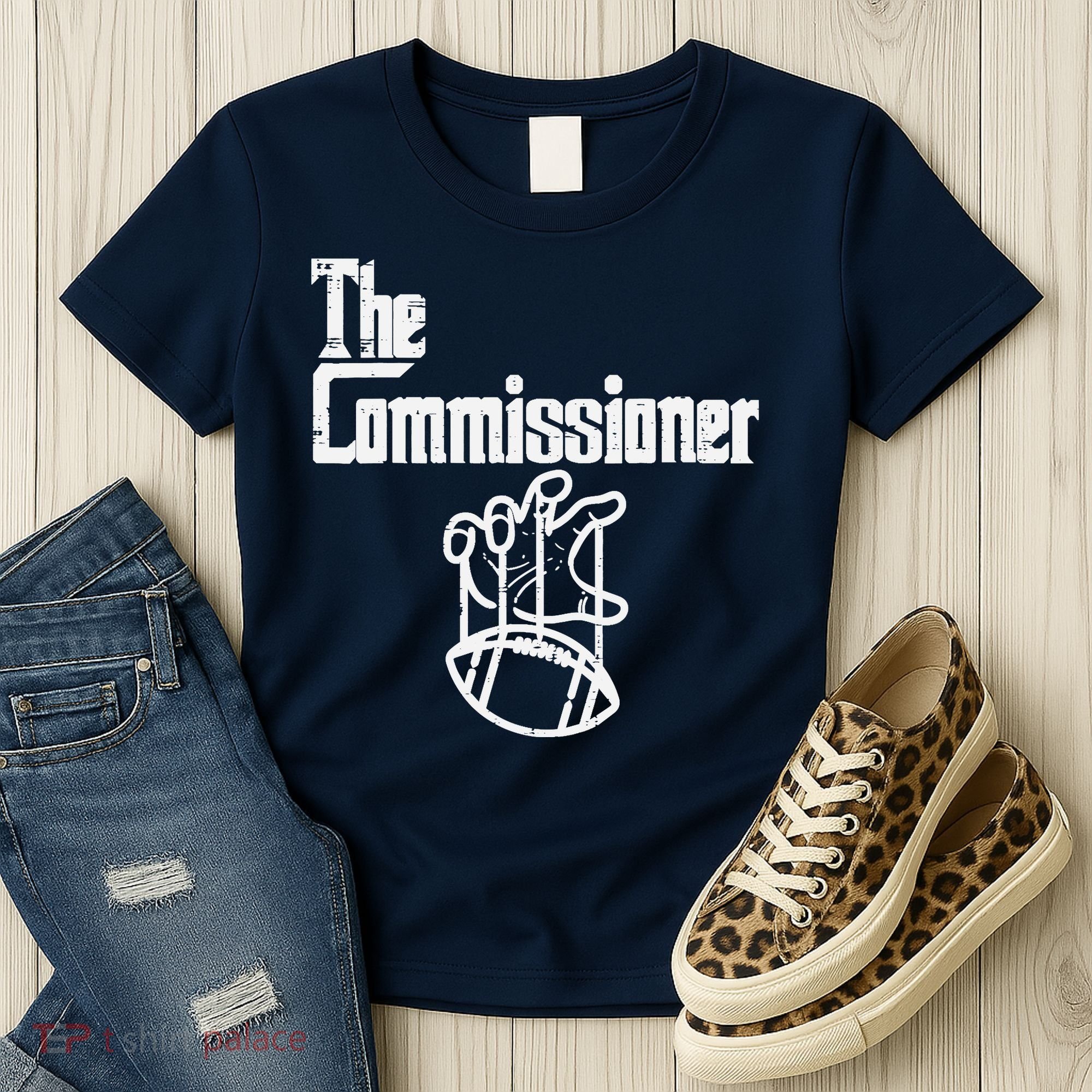 The Commissioner Fantasy Football Commish FFL Women's T-Shirt