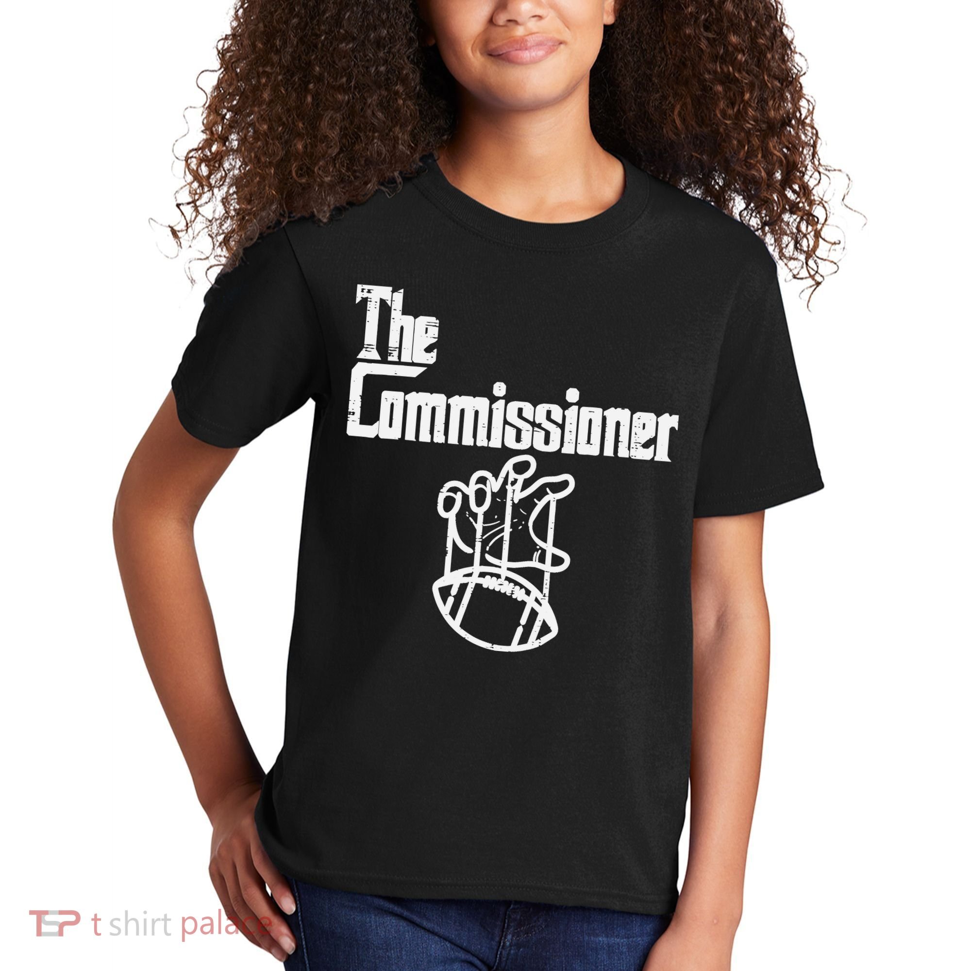 The Commissioner Fantasy Football Commish FFL Kids T-Shirt