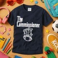 The Commissioner Fantasy Football Commish FFL Kids T-Shirt thumb 3