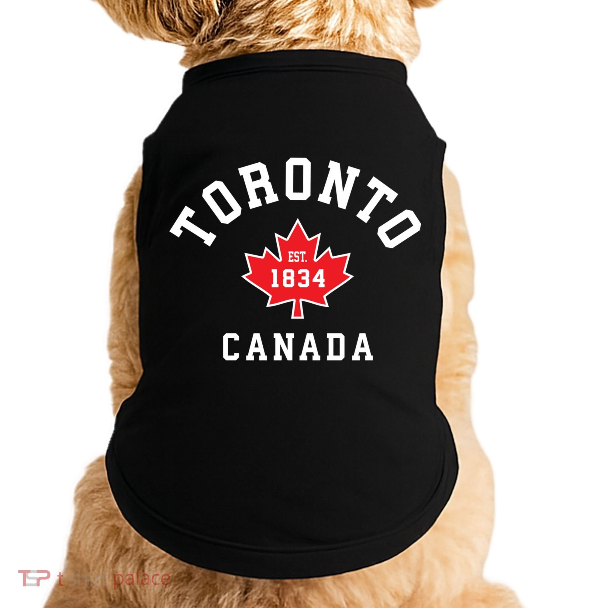 Toronto Canada Funny Gift Canadian Flag Maple Leaf Gift Doggie Tank