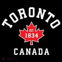 Toronto Canada Funny Gift Canadian Flag Maple Leaf Gift USA-Made Doggie Bandana thumb 2