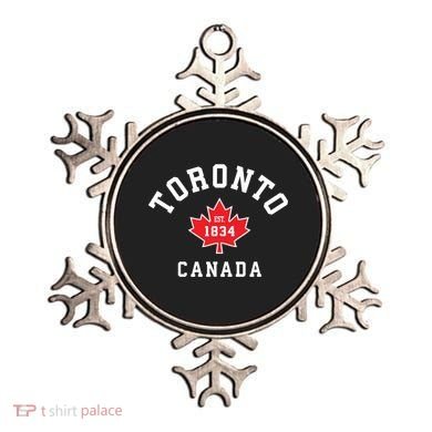 Toronto Canada Funny Gift Canadian Flag Maple Leaf Gift Ornament