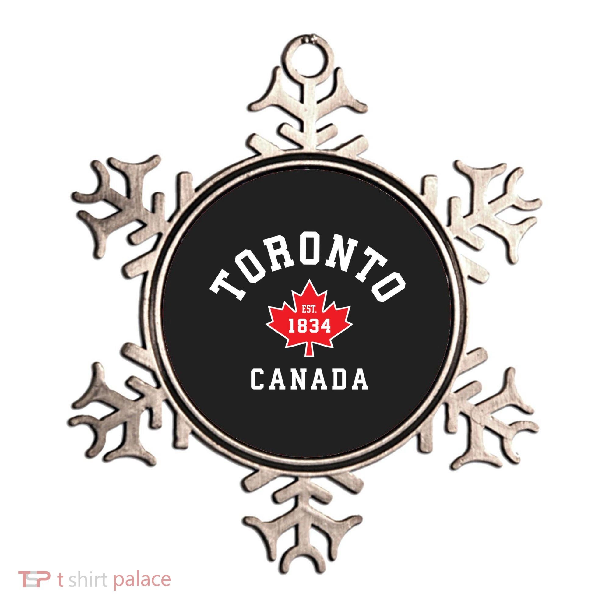 Toronto Canada Funny Gift Canadian Flag Maple Leaf Gift Ornament