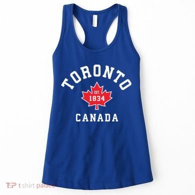 Toronto Canada Funny Gift Canadian Flag Maple Leaf Gift Women's Tank Top
