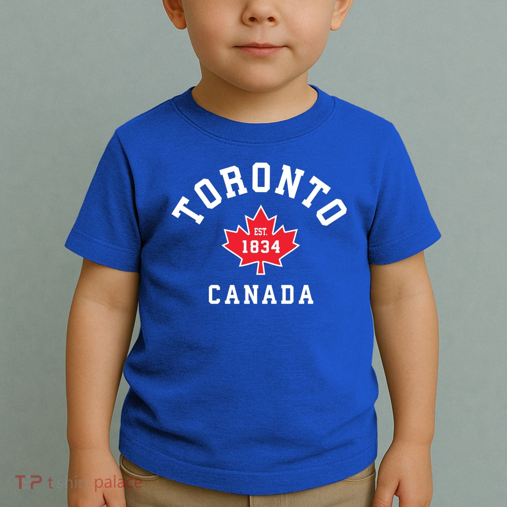 Toronto Canada Funny Gift Canadian Flag Maple Leaf Gift Toddler T-Shirt