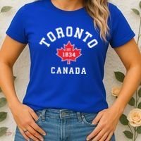 Toronto Canada Funny Gift Canadian Flag Maple Leaf Gift Women's T-Shirt thumb 2