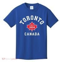 Toronto Canada Funny Gift Canadian Flag Maple Leaf Gift Kids T-Shirt thumb 0