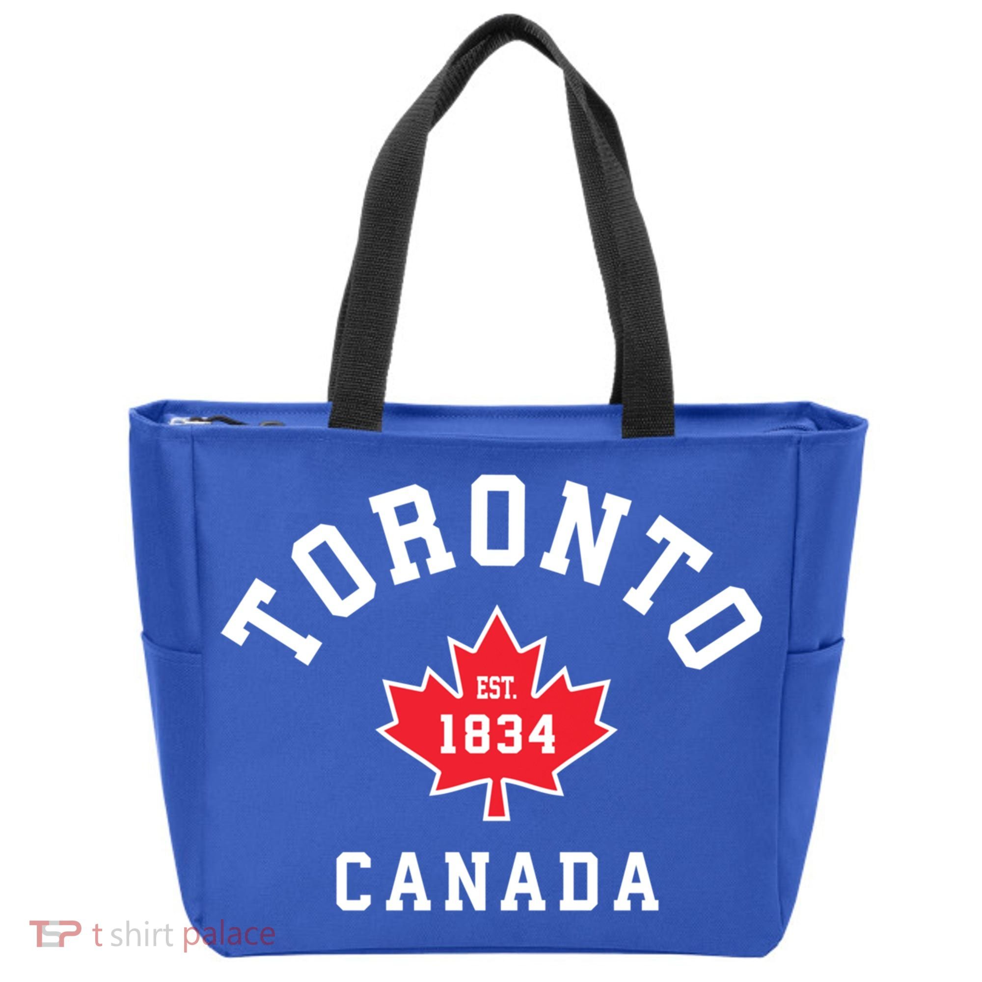 Toronto Canada Funny Gift Canadian Flag Maple Leaf Gift Tote Bag