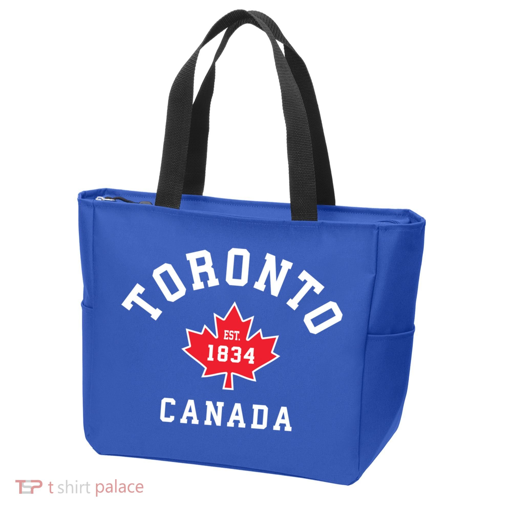 Toronto Canada Funny Gift Canadian Flag Maple Leaf Gift Tote Bag