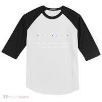 Thyroid Cancer Fight Warrior Thyroid Ribbon Awareness Kids Colorblock Raglan Jersey thumb 0