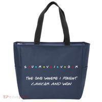 Thyroid Cancer Fight Warrior Thyroid Ribbon Awareness Tote Bag thumb 0
