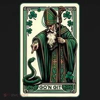 Tarot Card Funny St Patricks Day Gon Git St Patrick Backpack thumb 2