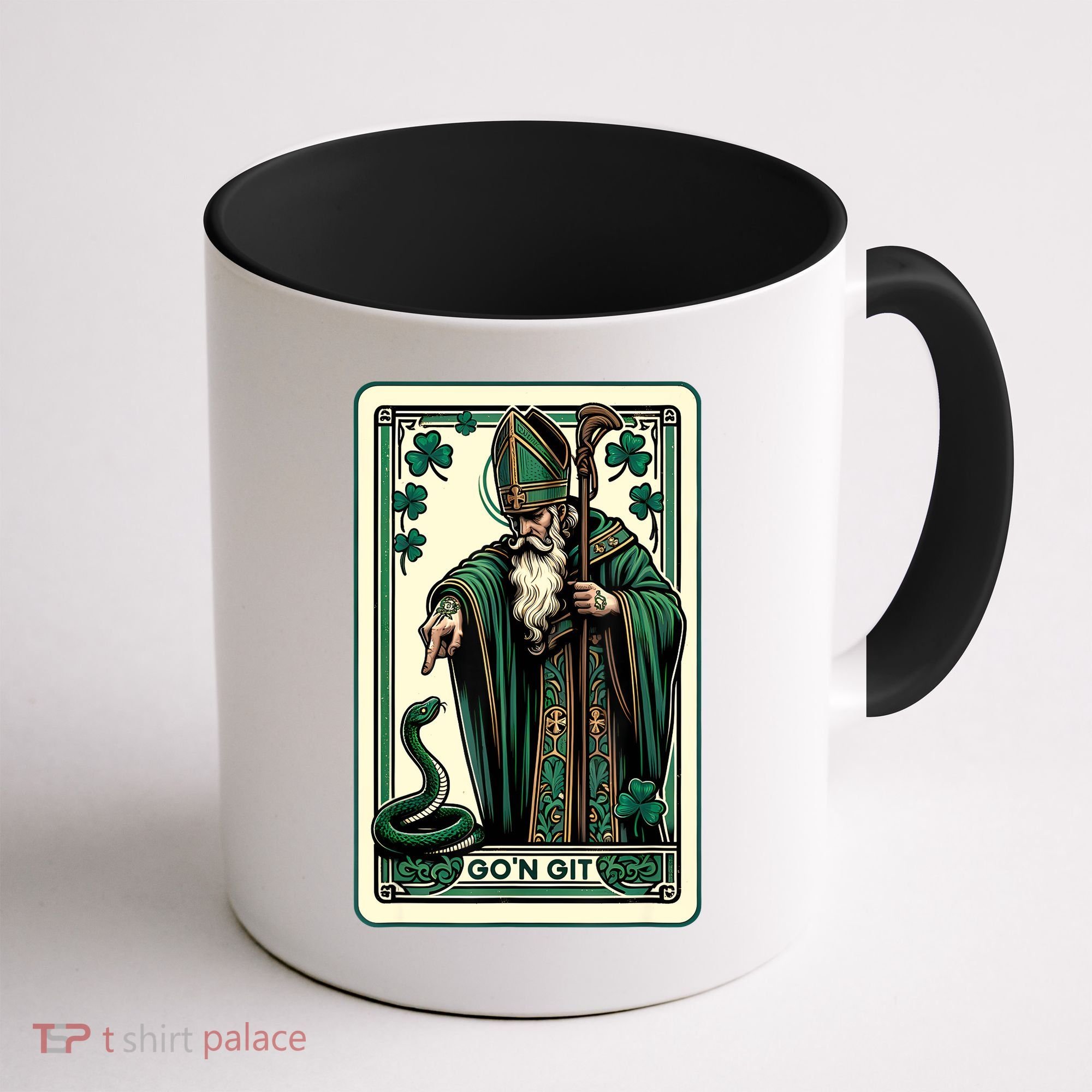 Tarot Card Funny St Patricks Day Gon Git St Patrick Coffee Mug