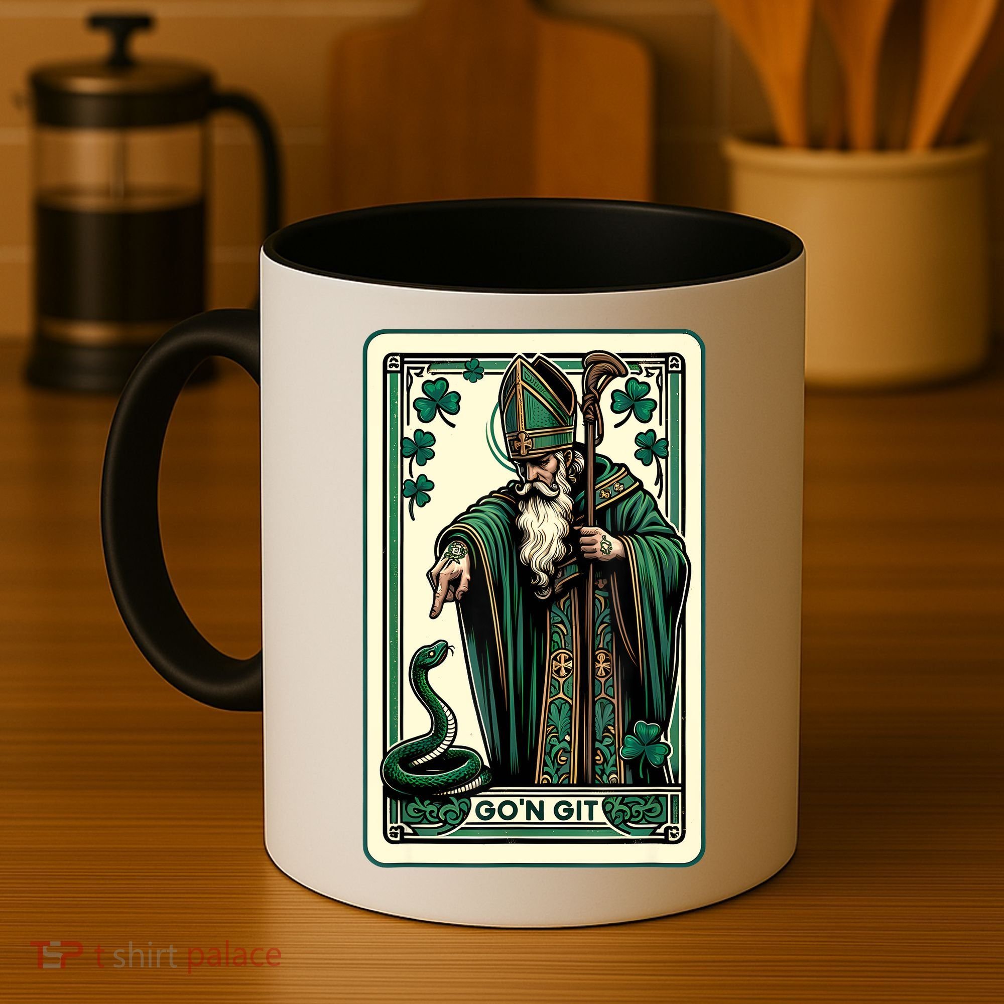 Tarot Card Funny St Patricks Day Gon Git St Patrick Coffee Mug