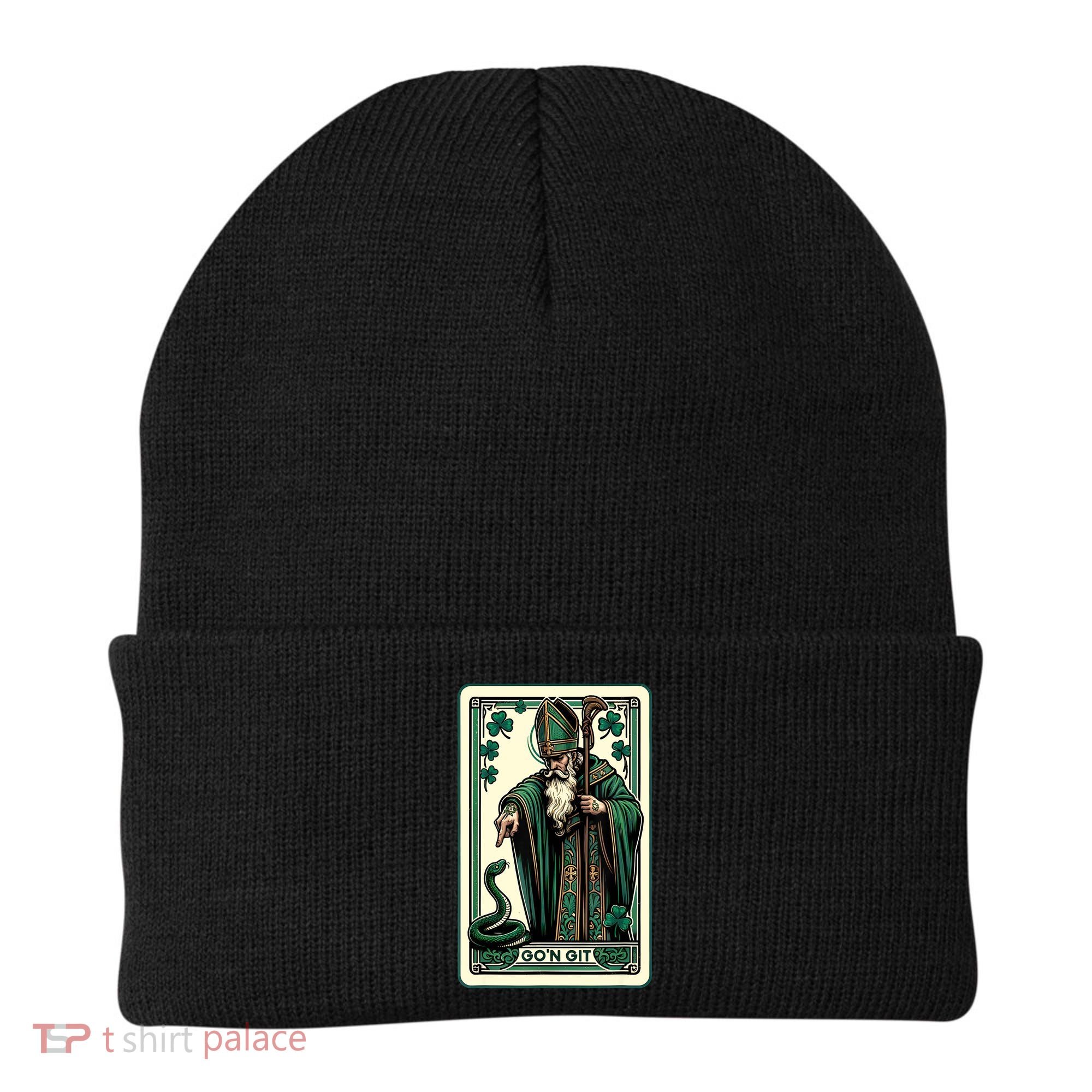 Tarot Card Funny St Patricks Day Gon Git St Patrick Beanie