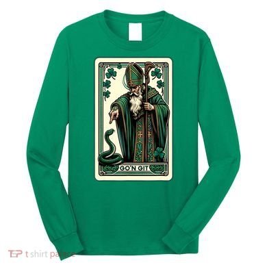 Tarot Card Funny St Patricks Day Gon Git St Patrick Long Sleeve Shirt
