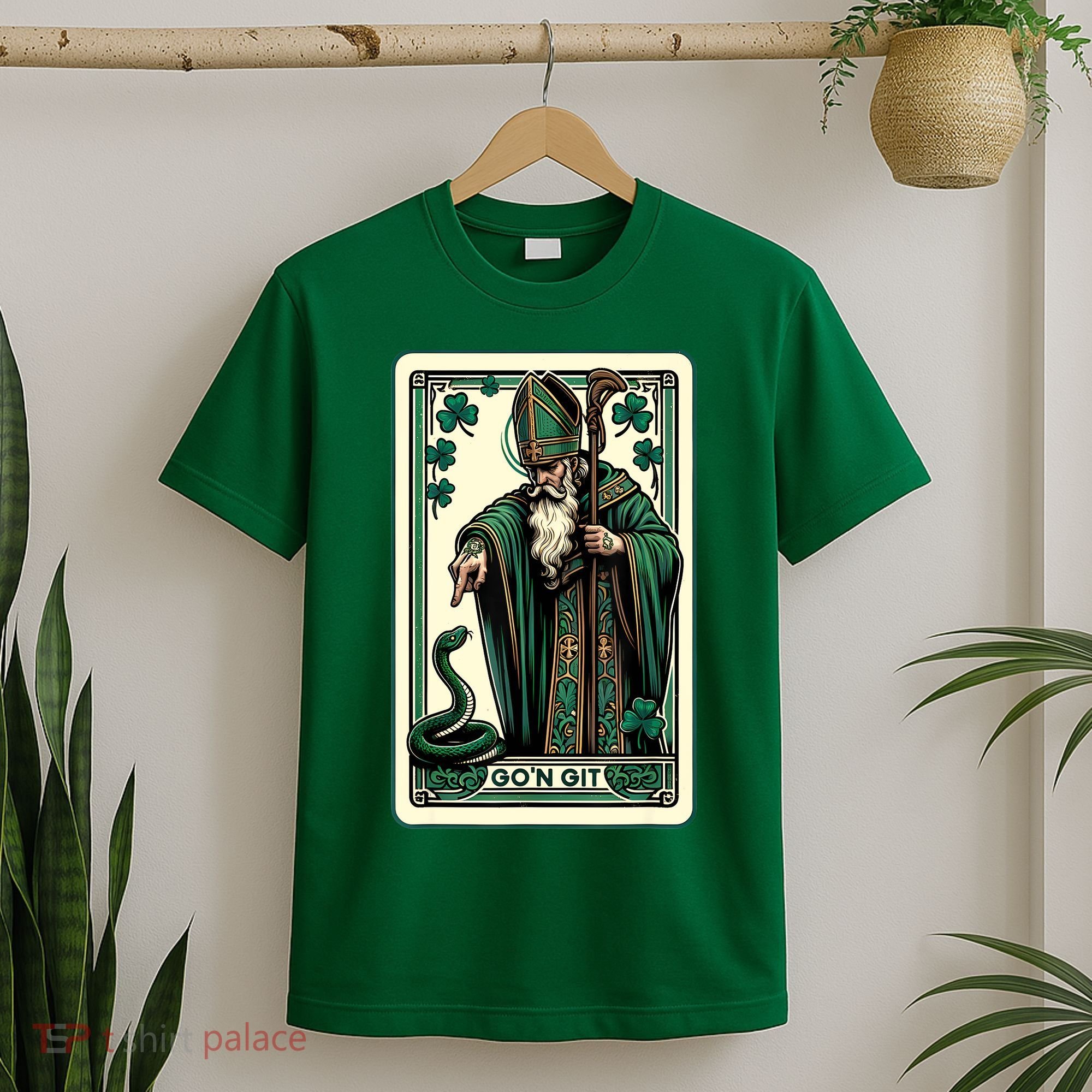 Tarot Card Funny St Patricks Day Gon Git St Patrick T-Shirt