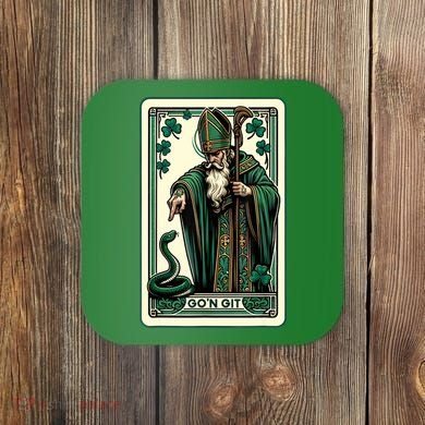 Tarot Card Funny St Patricks Day Gon Git St Patrick Coaster