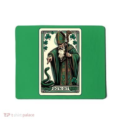 Tarot Card Funny St Patricks Day Gon Git St Patrick Mousepad
